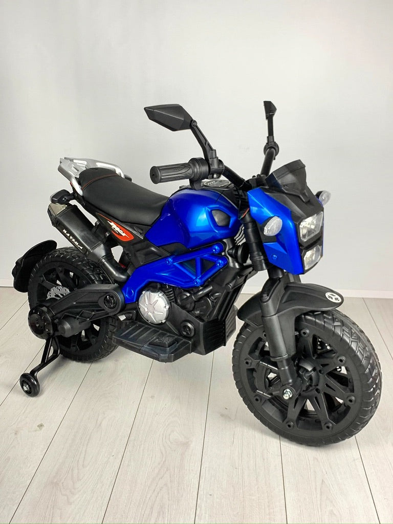 MOTOCICLETA ELECTRICA C/LLANTAS DE APOYO