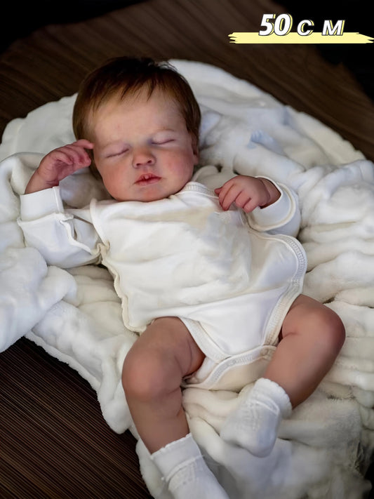 Bebe Recien Nacido Silicona Ojos Cerrado
