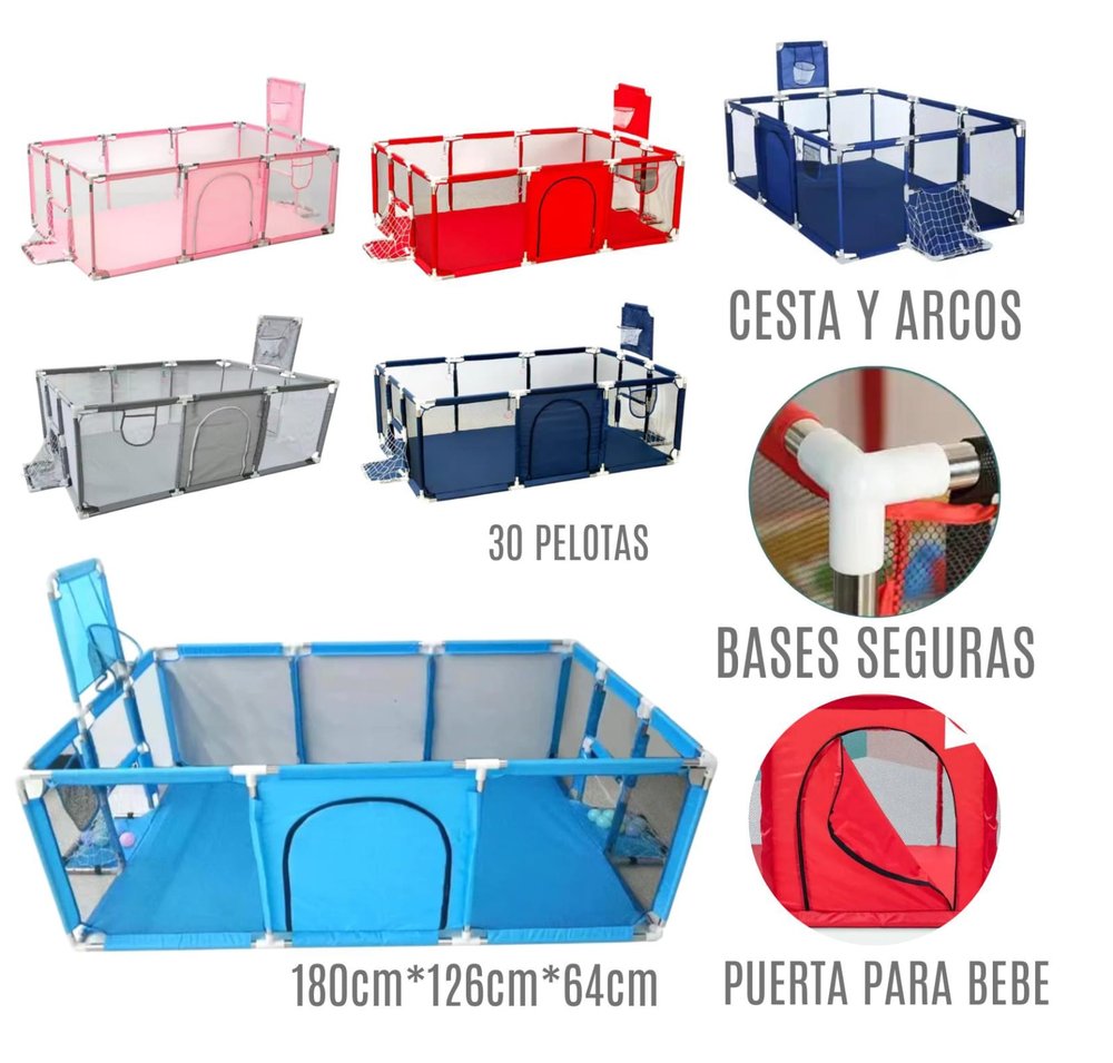 CORRAL DE JUEGOS INFANTIL✅🎁+ 30 pelotas