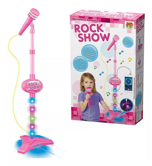 Juguete Microfono Karaoke Mp3 Con Luces