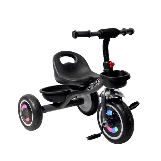 TRICICLO CON CANASTA Y LUCES