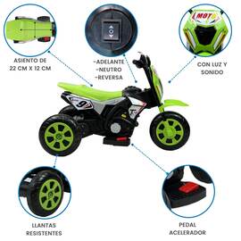 Moto Recargable niños pequeños 1 a 2 años