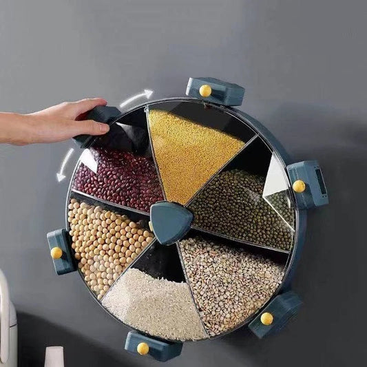 DISPENSADOR Y ORGANIZADOR DE GRANOS 360º