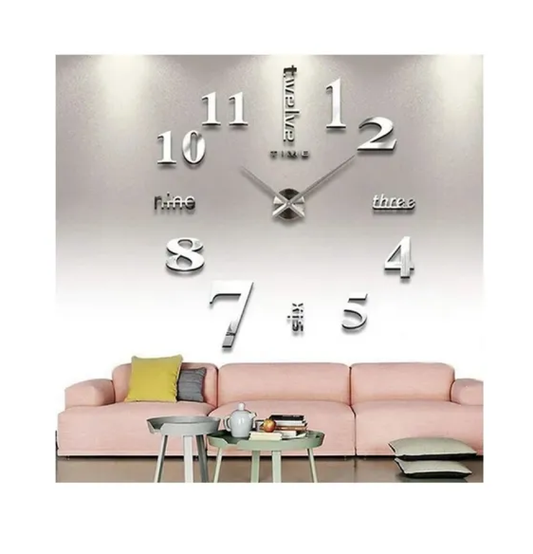 Reloj De Pared 3d Numeros  120 X 120 Cm