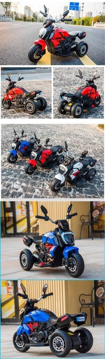 Moto Eléctrica Niño Recargable luces