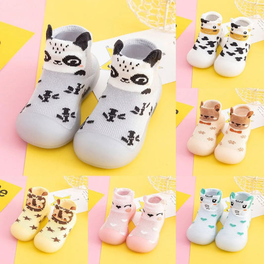 Media zapato para bebe animal print