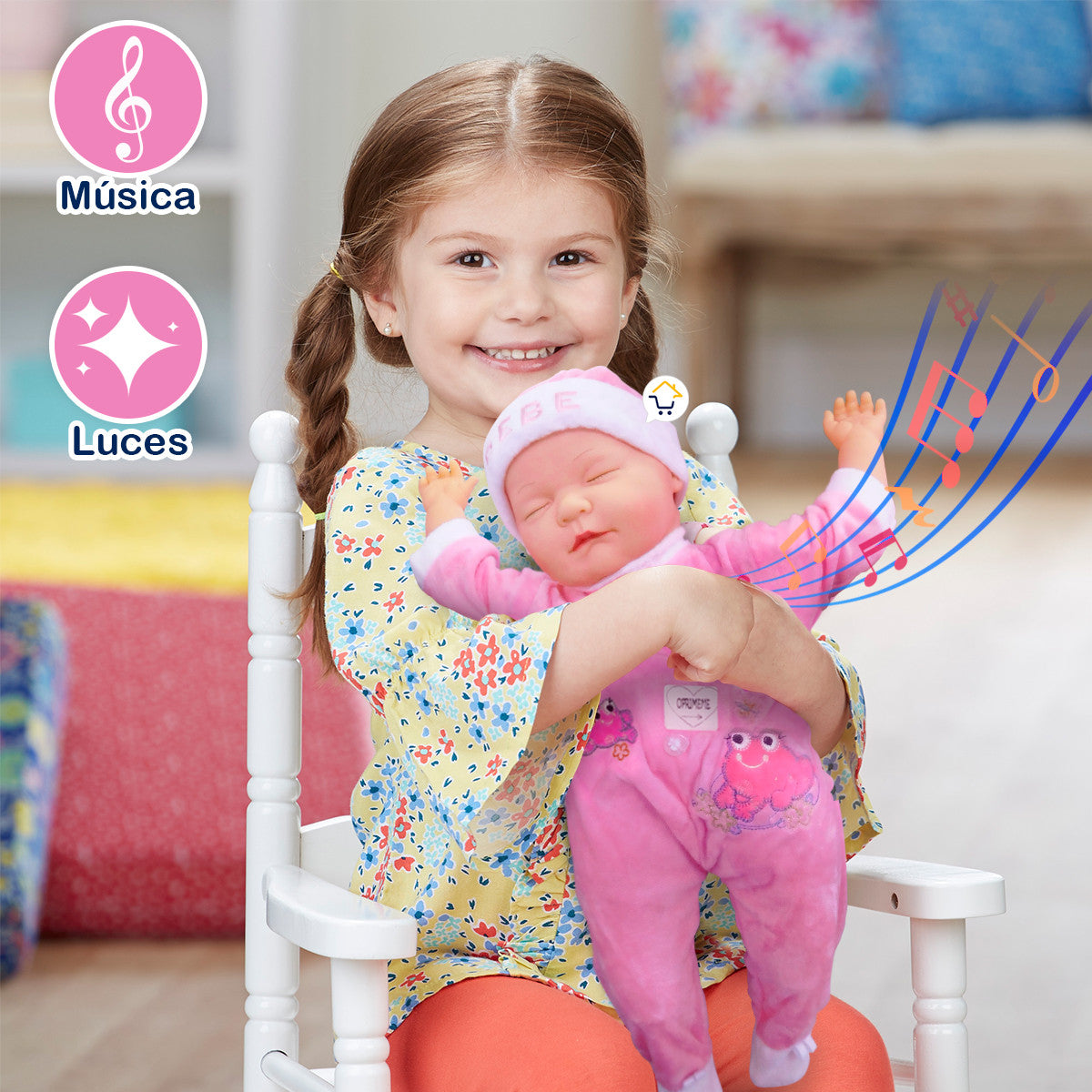 Muñeca Bebé Canciones Didáctica Peluche