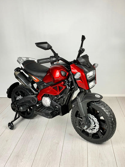 MOTOCICLETA ELECTRICA C/LLANTAS DE APOYO