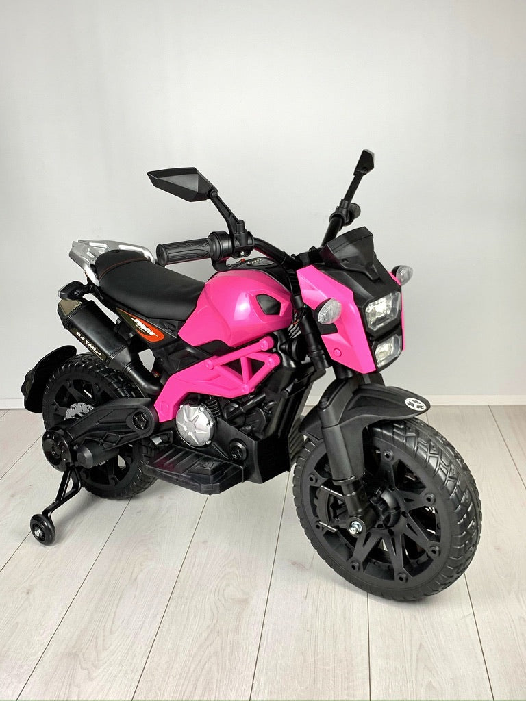 MOTOCICLETA ELECTRICA C/LLANTAS DE APOYO