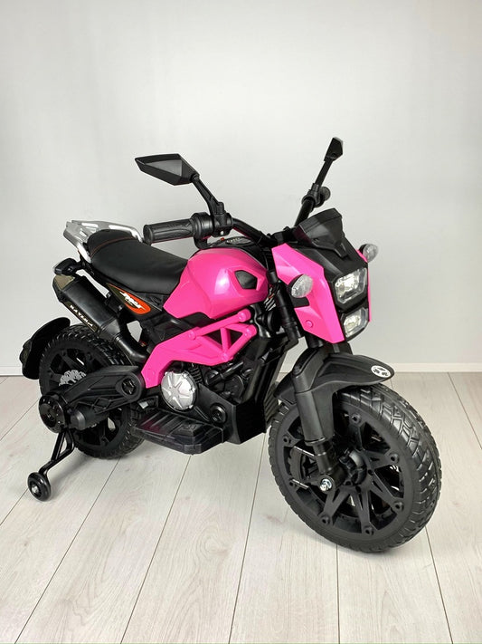 MOTOCICLETA ELECTRICA C/LLANTAS DE APOYO