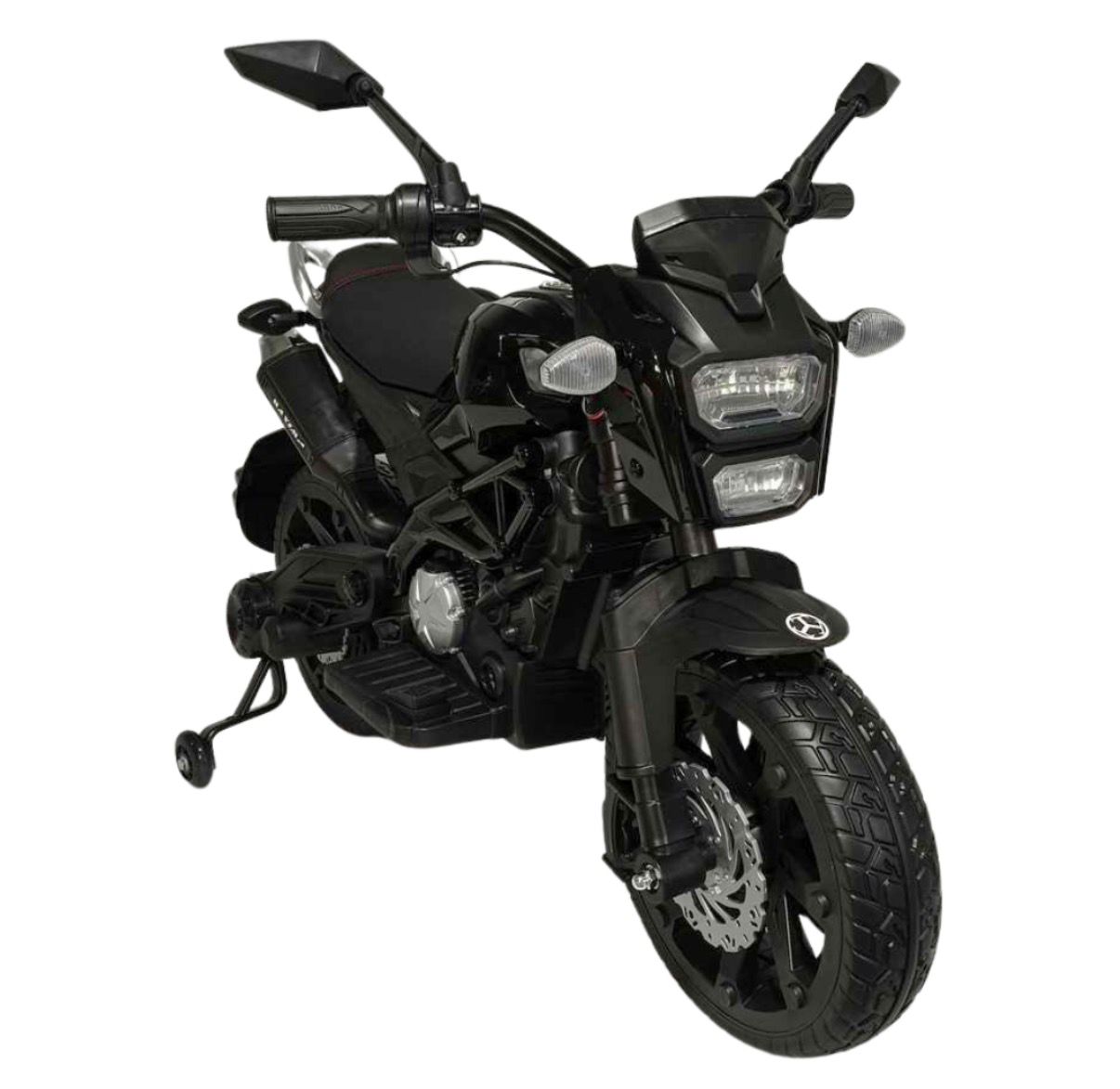 MOTOCICLETA ELECTRICA C/LLANTAS DE APOYO