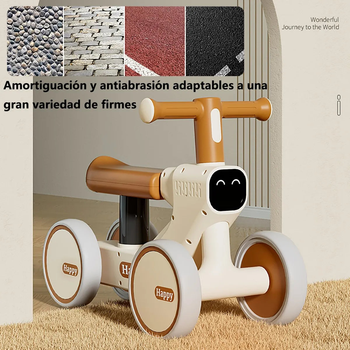 TRICICLO 4 RUEDAS CON OJOS