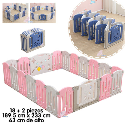 Corral Área De Juego Modulable 18 panel